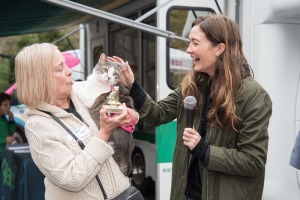 The Independent's Amy Kalaczynski presents the winners in the Cutest Pet Contest, cutest cat winner Mischief