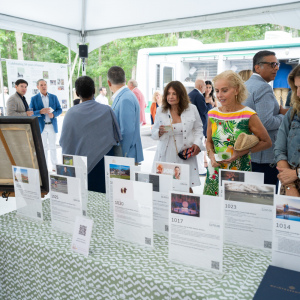 Guests check out the silent auction. Photo by Mark Kopko Photography.