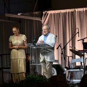 ARF\'s Executive Director Kim Nichols and Board President Mike Franzino. Photo by Andrew Werner.