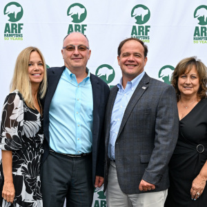 Wendy Trotta, Legislator Rob Trotta, Suffolk County DA Ray Tierney, Erica Tierney. Photo by Andrew Werner.