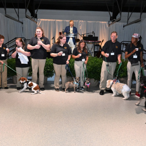 ARF staff and animals. Photo by Andrew Werner.