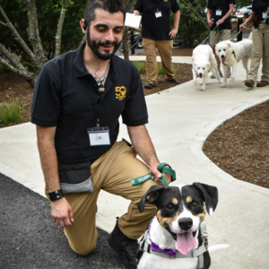 ARF\'s Tony D\'Alessio with Oden. Photo by Kristin L. Gray Photography.