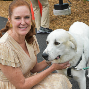 ARF Executive Director Kim Nichols with Austin. Photo by Kristin L. Gray Photography.