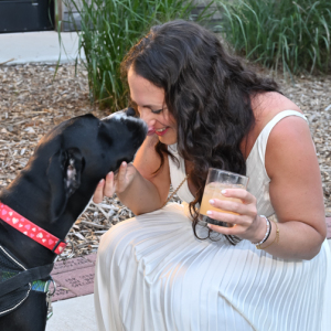 Christina Pashayan with Belle. Photo by Andrew Werner.