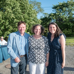 Patrick Mullaly, ARF Medical Director Dr. Christine Asaro and ARF Veterinarian  Dr. Christine Lazorchick