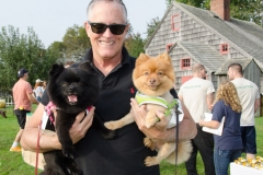 Joe Deppe with his dogs Delta and Jet.