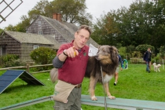 ARF Dog Trainer Matthew Posnick with former ARFan Tara