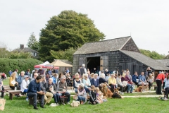 The crowd back at the farm