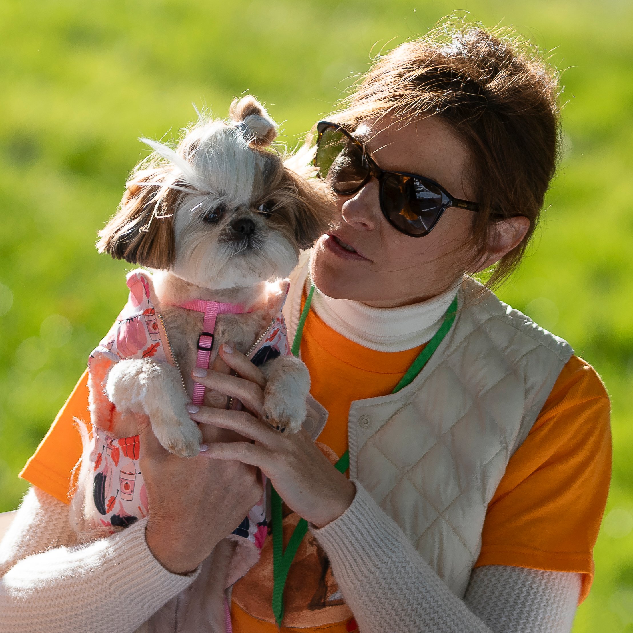 ARF volunteer Darla Stacgecji and her dog Coco.