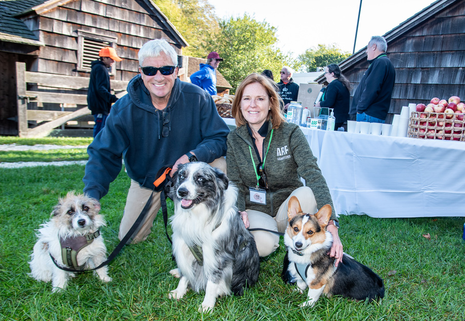 ARF's Executive Director Kim Nichols, with Steve Lamson and their dogs.