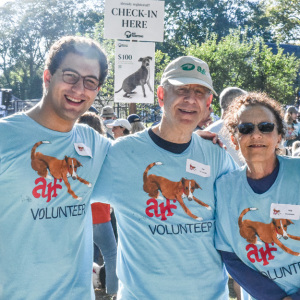 Volunteers  Isaac Sherman, Ray Thorman, and Debra Sherman. Photo by Kristin L. Gray Photography.