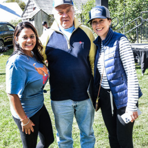 Sheetal Navi, John Burns and Dina Burns of Lexus and Mercedes Benz of Southampton - Dog Walk Sponsors.. Photo by Kristin L. Gray. 