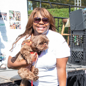 Winner of Dog/Companion Look Alike contest, Snev and Barack! Photo by Lisa Tamburini.