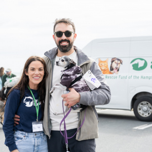 ARF's Tess Pintchik and Remy Ertaud and Penelope.