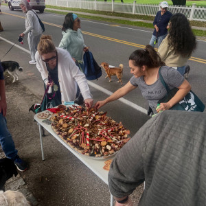 A Barkcuterie break along the way. Photo by Pierce Roberts.