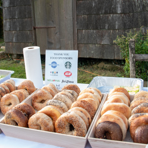 Thank you to Goldberg's Bagels for their donation to the event. Photo by Lisa Tamburini.
