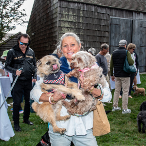 Jennifer Faga and her pups. Photo by Lisa Tamburini.
