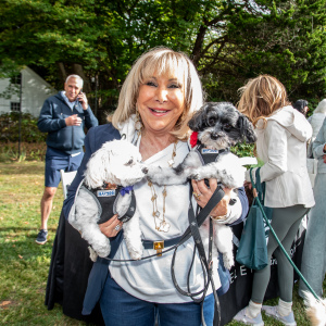 Candy Udell with Pasha and Charlie. Photo by Lisa Tamburini.
