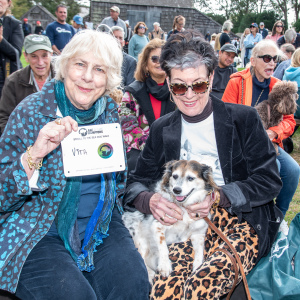 Lys Marigold and Diane Benson with Vita. Photo by Lisa Tamburini.