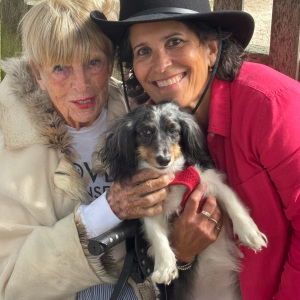 Joan Tulp and Christiane Arbesu and Sylvie. Photo by Lisa Tamburini.