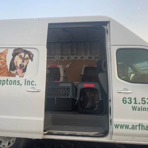 Packing up the ARF van to head East.