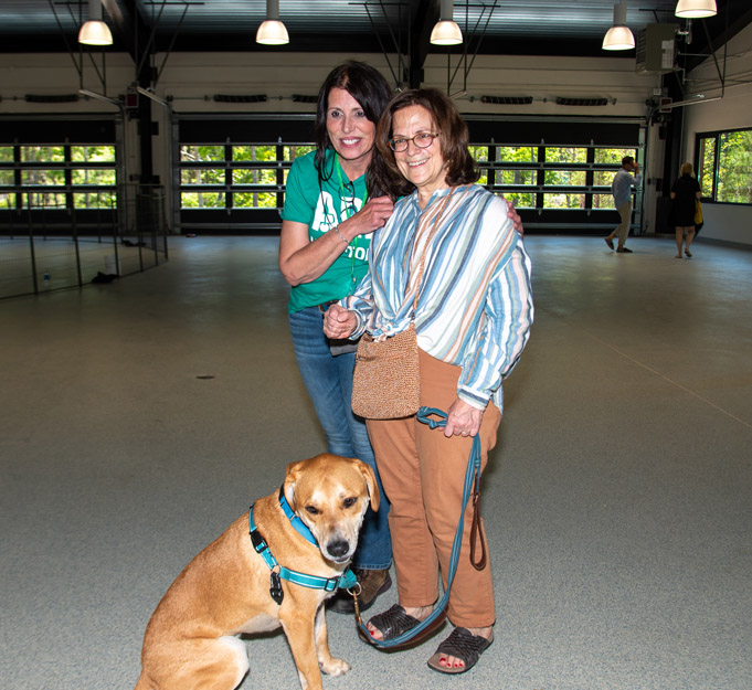ARF's Cindy LeRoy with former ARFan Kipper and his new family!