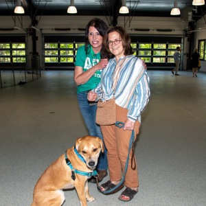 ARF's Cindy LeRoy with former ARFan Kipper and his new family!