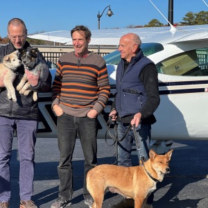 ARF's Executive Director with pilots Dr. Dempsey and David Reinbach.
