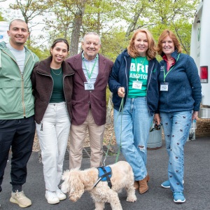 Cristian and Zamenta Arango with former ARFan Leo with Mike and Pat Franzino and ARF Executive Director Kim Nichols.