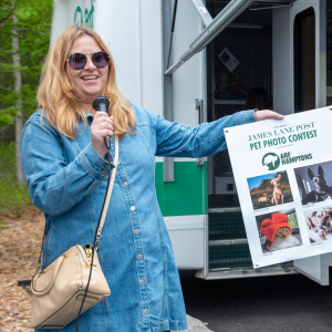 James Lane Post was on hand to announce the winners in their 2025 Pet Photo Contest. Photo by Lisa Tamburini.
