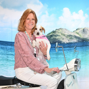 ARF's Executive Director Kim Nichols with puppy Mateo.
